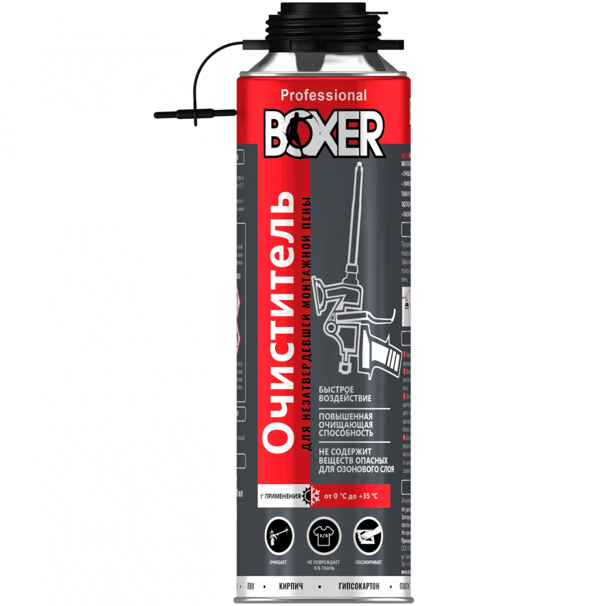 Очиститель монтажной пены BOXER, 500 ml, Россия