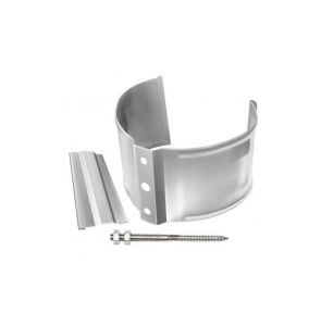 Кронштейн трубы на кирпич металл Grand Line (RAL 9003 сигнально белый) 90 мм