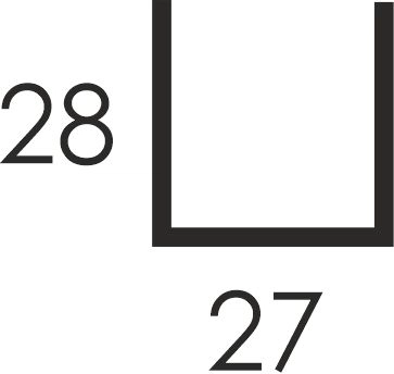Профиль потолочный ППН 28*27 (3 000, 0,65, оцинкованный) в Южно-Сахалинске