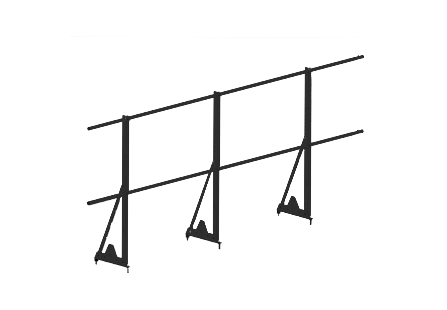 Ограждение кровельное RoofSystems Econom 1200*3000мм 2 трубы 6 отверстий (RAL 7024 Графитовый серый) недорого в интернет-магазине в г. Южно-Сахалинск