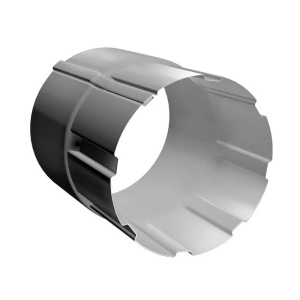 Соединитель трубы 90 мм металл Grand Line (RAL 9003 сигнальный белый) 125/90