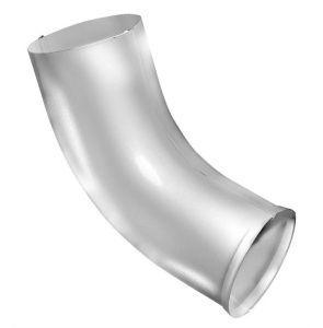 Колено стока металл Grand Line (RAL 9003 сигнально белый) 90 мм